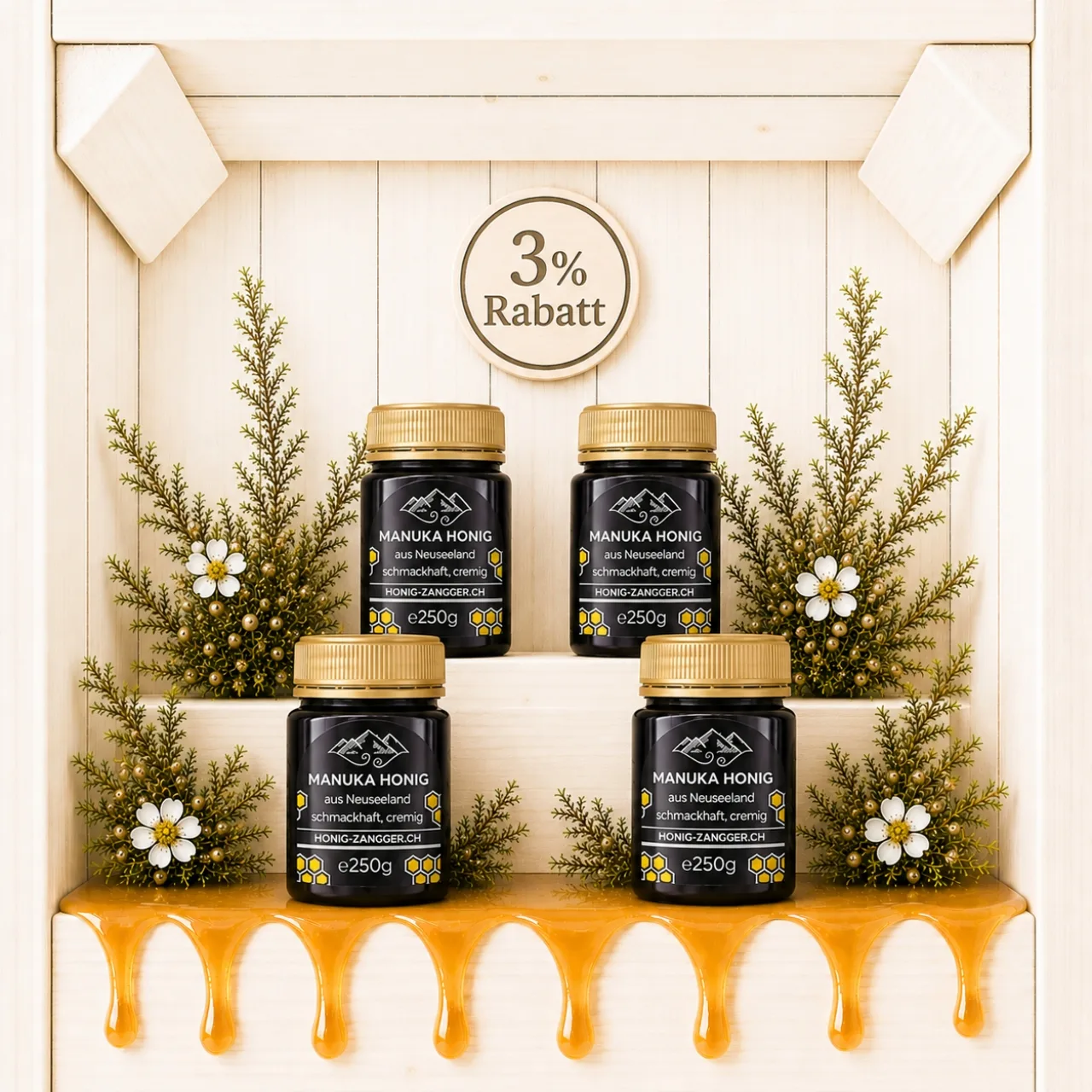 Manuka Honig GOLD 250g x 4