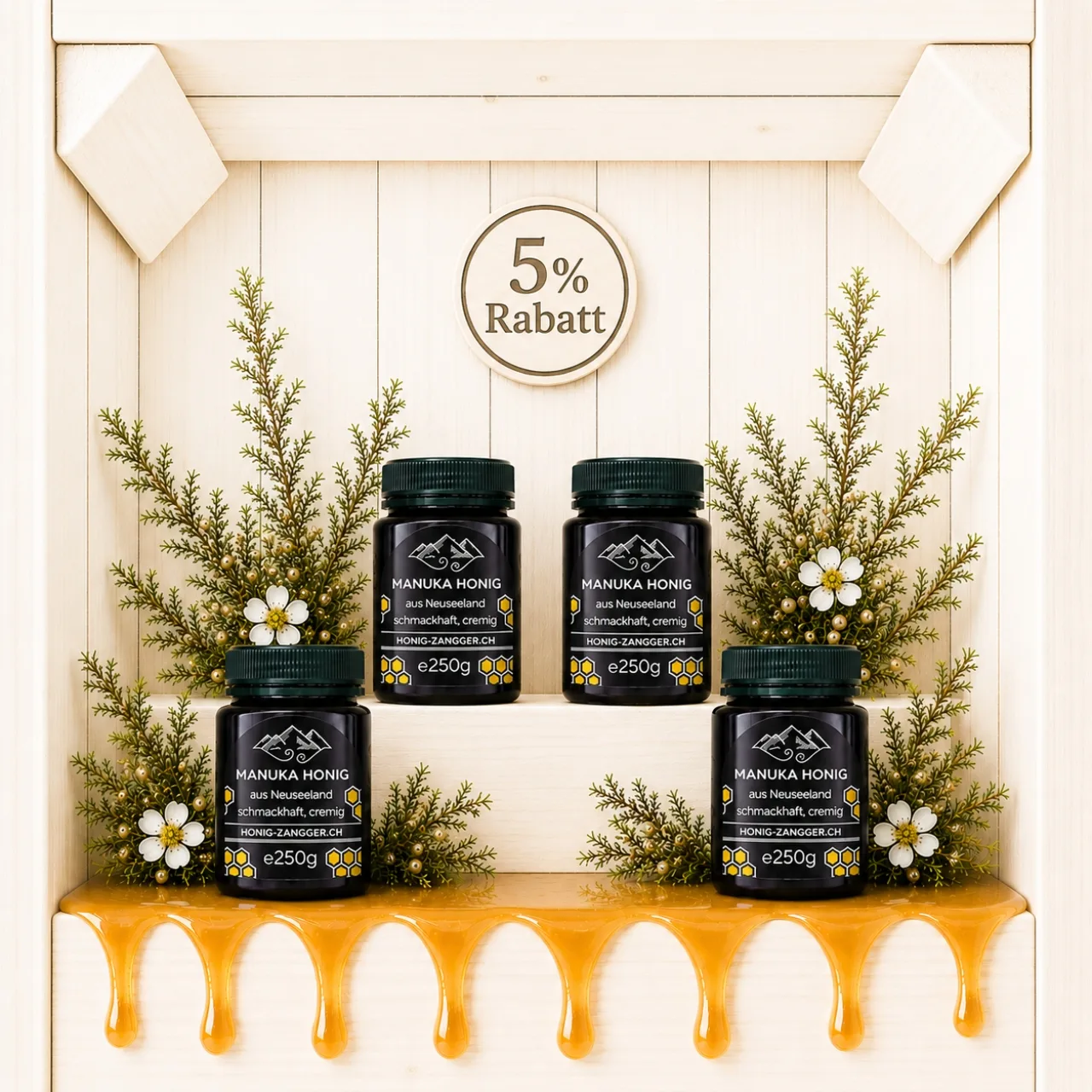 Manuka Honig STANDARD 250g x 4